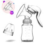 Bouteille tire-lait maternelle de bébé à pompe d'aspiration manuelle, accessoire d'alimentation pour nourrisson, avec biberon