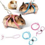 Hamster Harness Rope Pet Hamster Harness Lovely Adjustable Pet Rat Mouse Hamster Harness Rope Ferret Finder Lead Leash With Bell