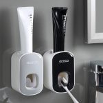 Distributeur mural automatique de dentifrice et porte-brosse, ensemble d'accessoires de salle de bains, pressoir de pâte à dents, distribution toilette, outil de suspension