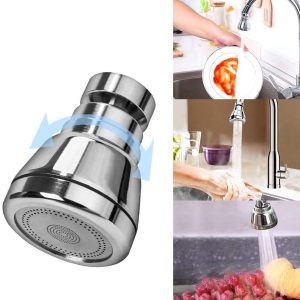 Swivel Kitchen Sink Faucet Aerator Solid Copper High-Pressure Faucet Spray Head Leak-Proof Super Nozzle Filter Adapter