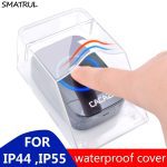 SMATRUL Waterproof Cover For Wireless Doorbell Smart Door Bell Ring Chime Button Transmitter Launchers Heavy Rain Snow CACAZI