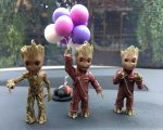 Car Interior Decoration Personality Groot Action Figure Sitting Model Anime Mini Doll Car Goods Interior Decoration Accessories