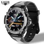 LIGE – montre connectée Bluetooth, musique, étanchéité IP68, moniteur de fréquence cardiaque, d'activité physique, pour Android et IOS, nouveau, 2021