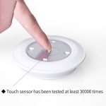LED Dimmable Under Cabinet night Light Battery Operated Puck Lighting Closets Lights with Remote Control for Wardrobe kitchen