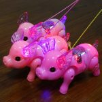 Cochon de marche clignotant, jouets pour enfants, Gadgets électroniques interactifs, amusants, musicaux, cadeaux pour garçons et filles
