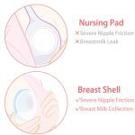Coquille de correction des seins pour l'allaitement de bébé,économiseur, protection des mamelons douloureux, recueillir le lait maternel,