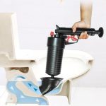 Pompe à Air pour salle de bain, pistolet de vidange de puissance à Air, prise de drague de toilettes, nettoyeur de vidange de salle de bains