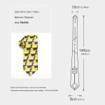 Cravate canard en caoutchouc jaune pour hommes, 8CM de largeur, à la mode, de l'émission de télévision comment j'ai rencontré votre mère, cadeau pour hommes