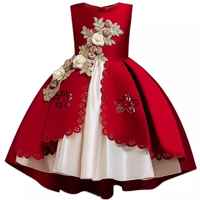 Robe-de-princesse-en-soie-brodée-pour-petites-filles,-vêtements-d'hiver-élégants-à-fleurs-pour-fête-de-noël-Halloween-pour-enfants Robe de princesse en soie brodée pour petites filles, vêtements d'hiver élégants à fleurs pour fête de noël Halloween pour enfants