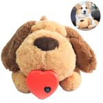 Dog Toy Plush Toy Comfortable Behavioral Training Aid Toy Heart Beat Soothing Plush Doll Sleep For Smart Dogs Cats Play