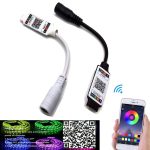 Mini RGB Bluetooth Controller DC 5V 12V 24V Music Bluetooth LED Controller Light Strip Controller For RGB LED Strip