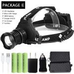 Most Powerful XHP90.2 Led Headlamp 8000LM Head lamp USB Rechargeable Headlight Waterproof Zooma Fishing Light Use 18650 Battery