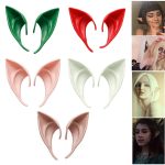 1 paire de fausses oreilles d'ange mystérieux, accessoires en Latex, décoration de Costume Cosplay féerique pour fête d'halloween