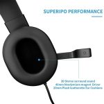 Casque de jeu stéréo pour Xbox one PS4 PC, casque d'écoute filaire, 3.5mm, avec Microphone, contrôle du Volume