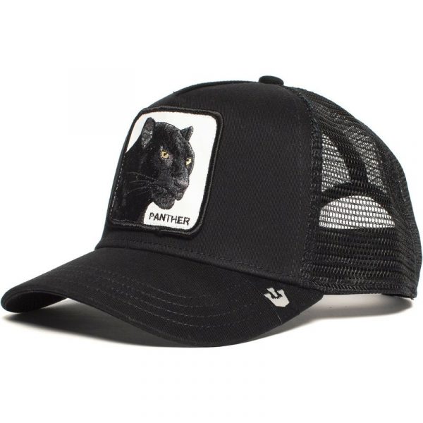 Casquette de Baseball en maille panthère, chapeau de camionneur noir, Anime Gorilla King, chapeau de papa, filet à rabat pour femmes et hommes