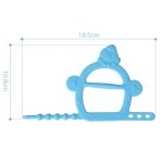 Anneau de dentition en silicone pour nourrisson,gant pour nouveau-né, jouet de mastication pour le développement dentaire, sucette durable pour enfant, pouce et doigts, accessoire durable d'allaitement,