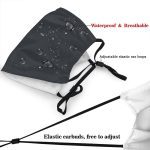 PURDUE Washable Reusable Mask With 2Pcs PM2.5 Filters 5 Layers