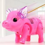Cochon de marche clignotant, jouets pour enfants, Gadgets électroniques interactifs, amusants, musicaux, cadeaux pour garçons et filles