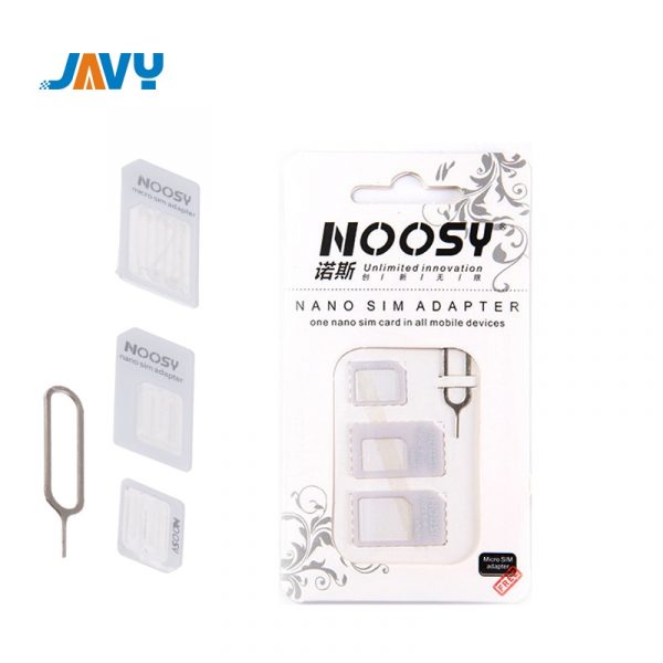 JAVY – Adaptateur pour carte SIM pour Smartphones, accessoire pour nano cartes, kit de connexion pour IPhone 6, 7 plus, 5S, et Huawei P8 Lite, P9, Xiaomi Note 4 Pro, 3S, Mi5, support de sim