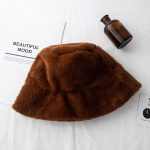 Chapeau seau en fausse fourrure pour femme et fille, solide, épais, doux et chaud, idéal pour la pêche ou les vacances en plein air