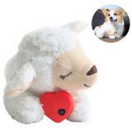 Dog Toy Plush Toy Comfortable Behavioral Training Aid Toy Heart Beat Soothing Plush Doll Sleep For Smart Dogs Cats Play