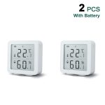 Awaywar Tuya WIFI Temperature and Humidity Sensor Indoor Hygrometer Thermometer Detector Support Alexa Google Home smart life