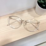 Lunettes optiques rondes surdimensionnées pour femmes et hommes, montures métalliques, verres clairs