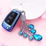 Auto Car Styling Soft TPU Key Case For Audi A1 A3 A4 A5 Q7 A6 C5 C6 Car Holder Shell Remote Cover Car-Styling keychain