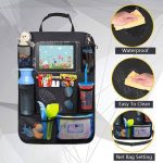 Sac de rangement étanche pour véhicule, sac pour divers articles, housse de protection arrière de siège de voiture pour enfants, tapis de protection pour les coups de pied