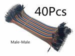 Câbles de connexion Dupont, 40 pin, mâle — mâle, mâle-femelle, femelle femelle, compatible Arduino, kit de bricolage, 40 à 120 pièces, 10cm
