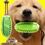 Popular Rubber Kong Dog Toy for French Bulldog Dog Teeth Brush Dog Chew Ball Interactive Pet Toys Labrador Teeth Cleaning Tools