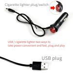 LED Car Foot Light Ambient Lamp With USB Wireless Remote Music Control Multiple Modes Automotive Interior Decorative Lights