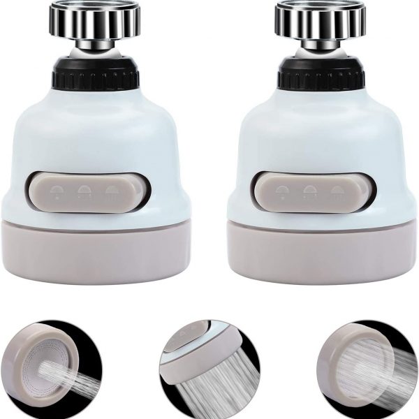 Zhangji 3 Modes Faucet Aerator 360 Degree Rotating Flexible WaterSaving High Pressure Filter Adapter Sprayer Kitchen Accessories