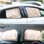 LEEPEE 2pcs/Set Auto Windows Curtain Aluminum Alloy Sun Visor Blinds Cover Car Curtain Side Window Sunshade Curtains