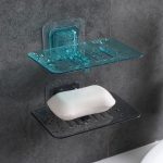 1PC Bathroom Shower Soap Box Dish Storage Plate Tray Holder Case Wall-mounted Soap Holder Housekeeping Container Organizers