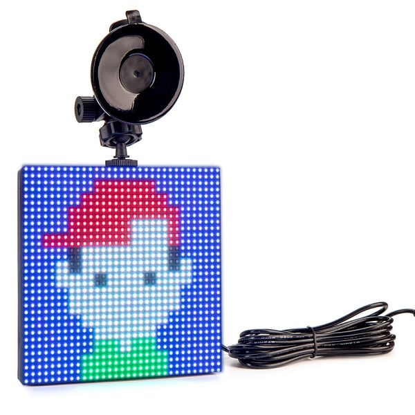 Panneau d'affichage de Message et d'émotion P4, panneau d'animation de voiture, lumière d'étiquette de voiture, Bluetooth, couleur, Graffiti Logo, DIY, 12v