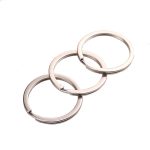 Porte-clés rond en acier inoxydable pour femmes, 10 pièces/lot, 20/23/25/28/30/33/35mm, mignon, cadeaux pour hommes