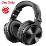 Oneodio – écouteurs sans fil Bluetooth 5.0 avec Microphone, temps de jeu de 80H, oreillettes pliables, pour téléphone portable et PC