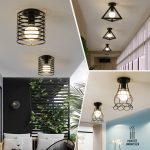 Iron aisle ceiling lights minimalist nordic vintage balcony,kitchen ceiling lamp foyer iron entrance small ceiling lights