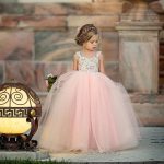 Robe de princesse en dentelle pour filles, tenue longue d'été, pour spectacle, fête d'anniversaire, mariage