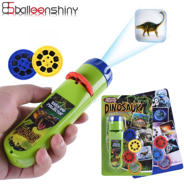 Balleenshiny – Puzzle interactif Parent-enfant, jouet lumineux pour l'éducation précoce, Animal, dinosaure, projecteur coulissant, lampe pour enfants
