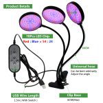 Full Spectrum Phytolamps DC5V USB LED Grow Light with Timer 15W 30W 45W 60W Desktop Clip Phyto Lamps for Plants Flowers Grow Box