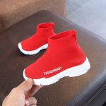 Automne Hiver Enfants Baskets Enfants Chaussures Décontractées À Enfiler respirant Enfants Chaussettes Chaussures de neige Antidérapantes Bottes Garçons Filles Chaussures de Sport
