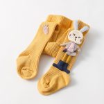 Collants mignons tricotés en coton avec motifs d'animaux pour petite fille,bas enfants, vêtements bébé, double aiguille, collection printemps-automne-hiver,