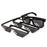 2020 Retro Glasses 8 Bit MLG Pixelated Sunglasses Men's Women's Clothing Brand Thug Life Party Glasses Mosaic UV400 Glasses