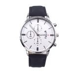 Men Watch Bracelet Set Fashion Sport Wrist Watch Alloy Case Leather Band Watch Quartz Business Wristwatch calendar Clock Gift
