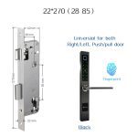 European waterproof biometric fingerprint door Locks electronic Smart door lock RFID Card code lock For Aluminum Glass Door
