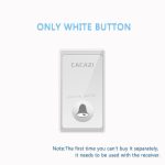 CACAZI New No Battery Need Wireless Doorbell 58 Chimes EU/US/UK Plug Self-Powered Waterproof Door bell Intelligent LED Ring Bell