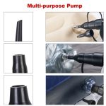 2020 New Electric Air Pump Potable Inflatable Compressor For Mattress Swimming Pool Fast Air Filling Inflator with 3 Nozzles