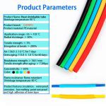 5 Meter 2:1 Polyolefin Shrink heat shrinkable tub Insulation repair wire 1 2 3 5 6 8 10mm Various colors heatshrink tubing
